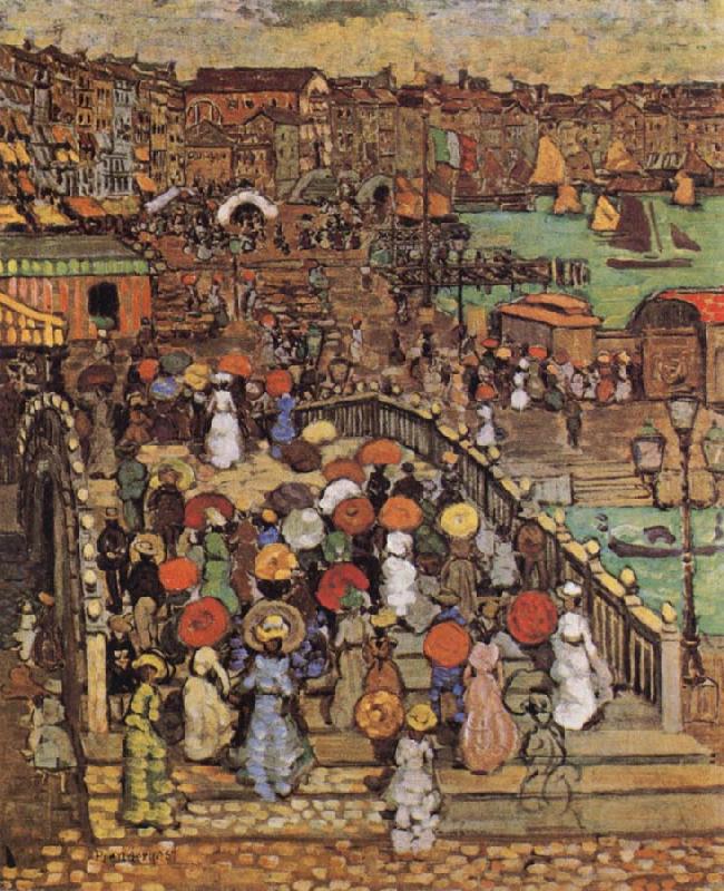 Maurice Prendergast Ponte della Paglia in Venice china oil painting image